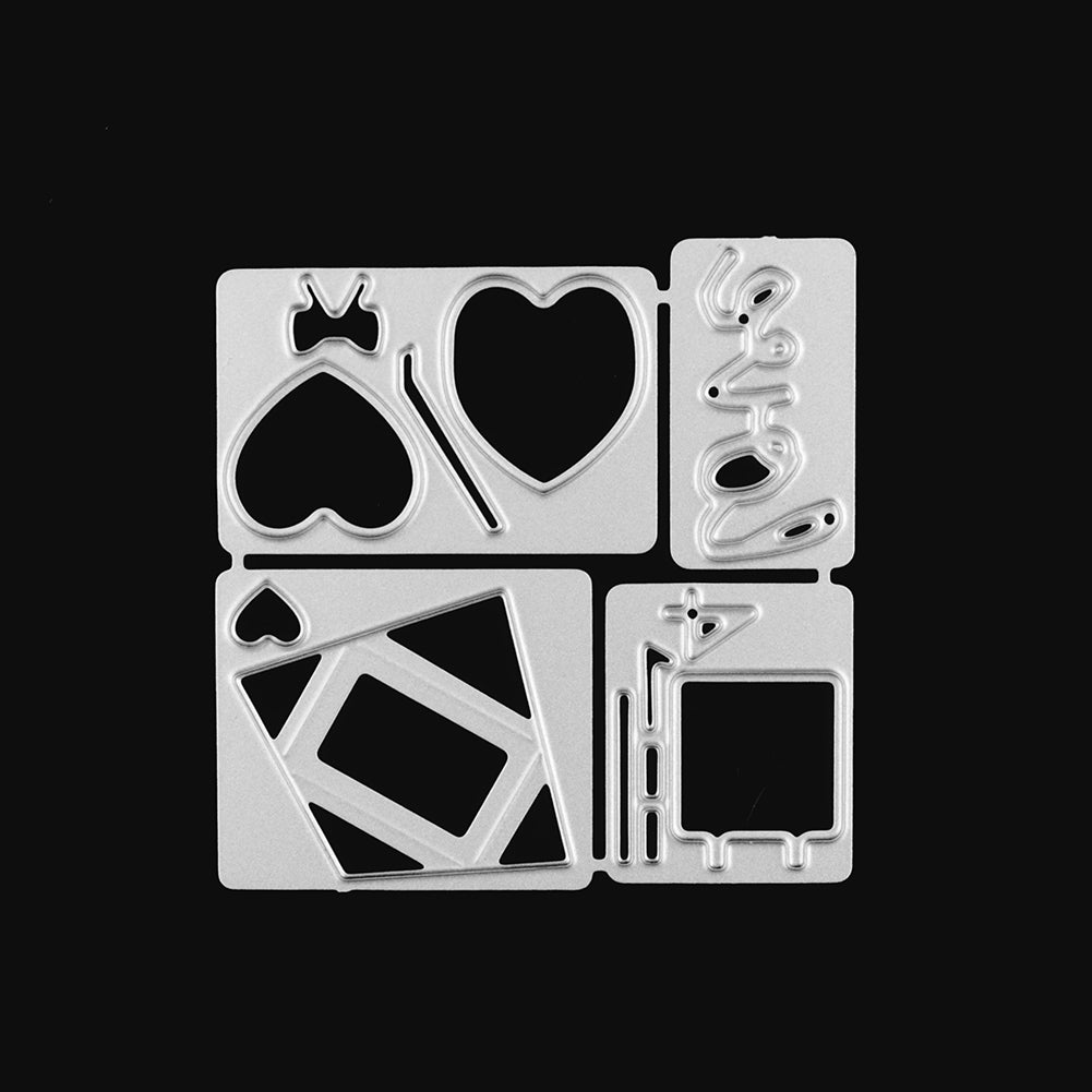 DIY Love Valentine Carbon Steel Metal Stencil Cutting Die Decorative Handmade Crafts Cards