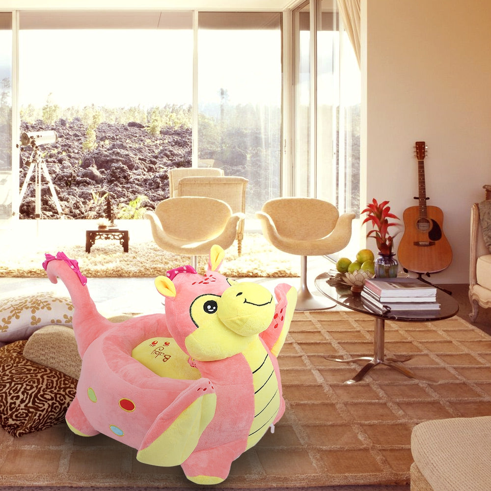 Cartoon Children Sofa Chair Plush Dinosaur Toy Stool