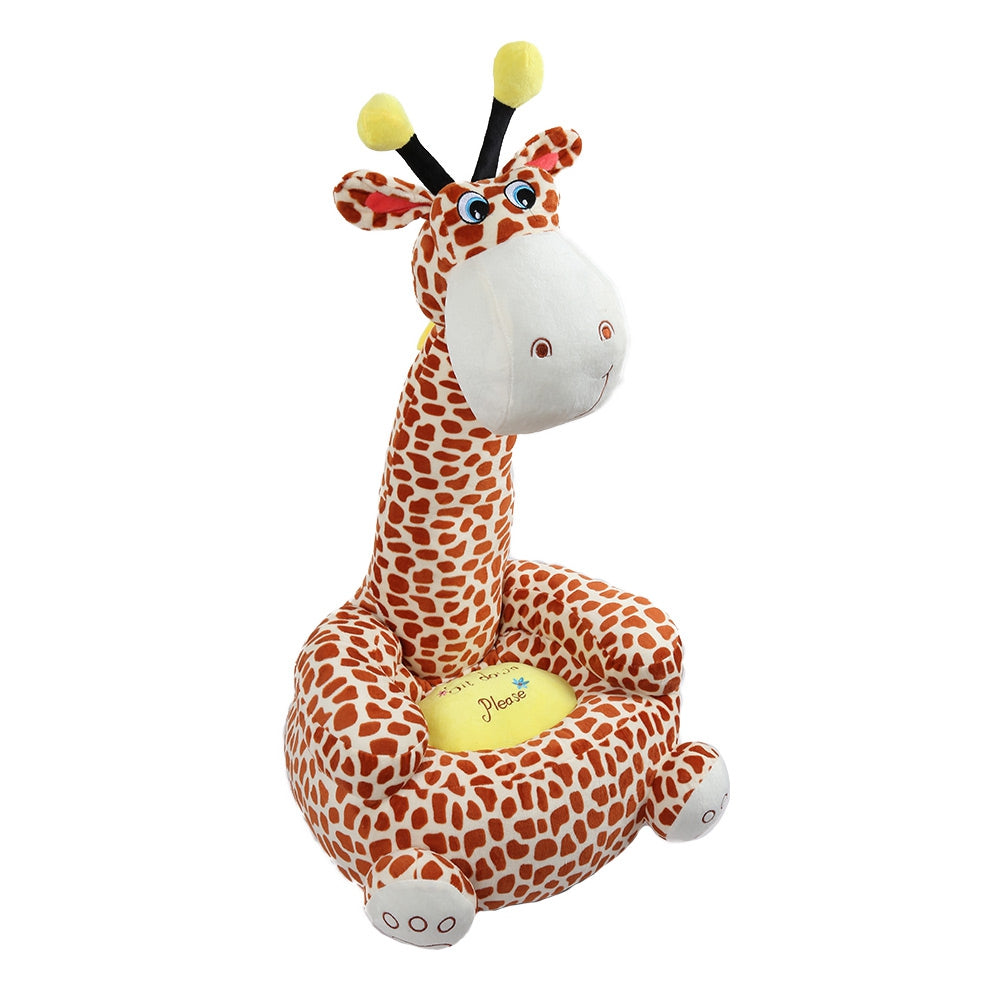 Cartoon Children Kids Seat Sofa Nest Chair Giraffe Plush Toy