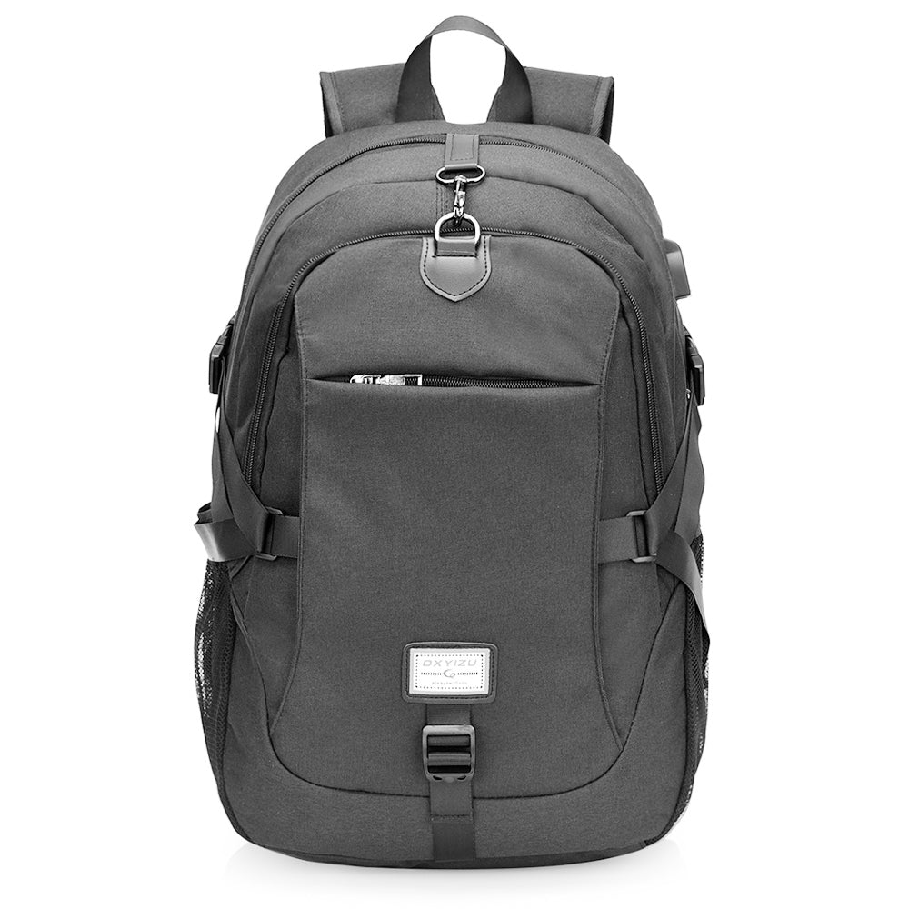 Casual Durable Canvas Backpack with USB Port for Men