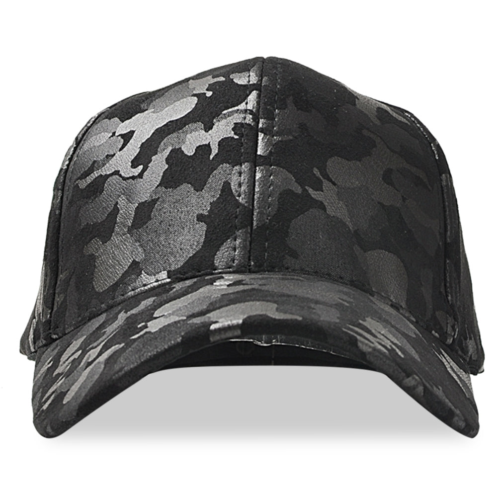Baseball Cap Adjustable Men Women Suede Camouflage Hat