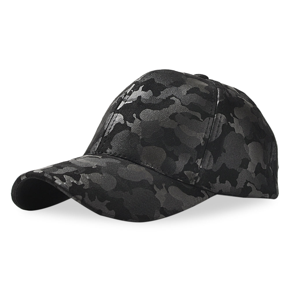 Baseball Cap Adjustable Men Women Suede Camouflage Hat