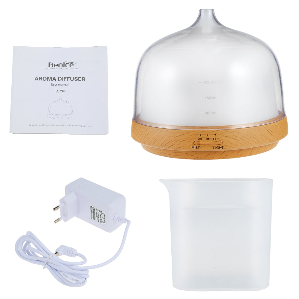 Benice A790 Ultrasonic Essential Oil Diffuser Air Humidifier with LED Lamp