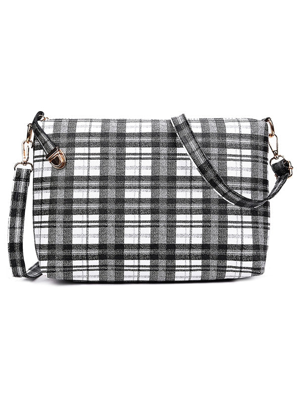 5 Pieces Plaid Pattern Bags