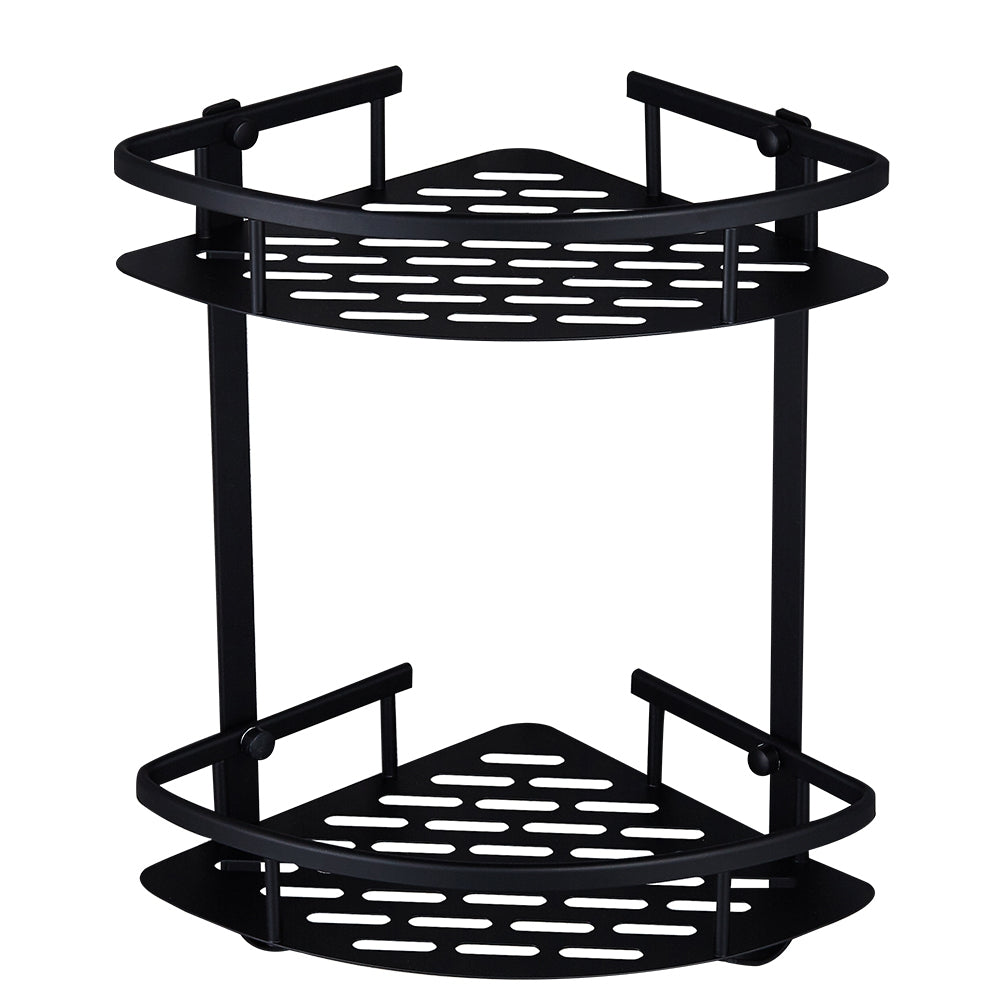 Double Layer Triangular Basket Corner Rack Bathroom Shelves