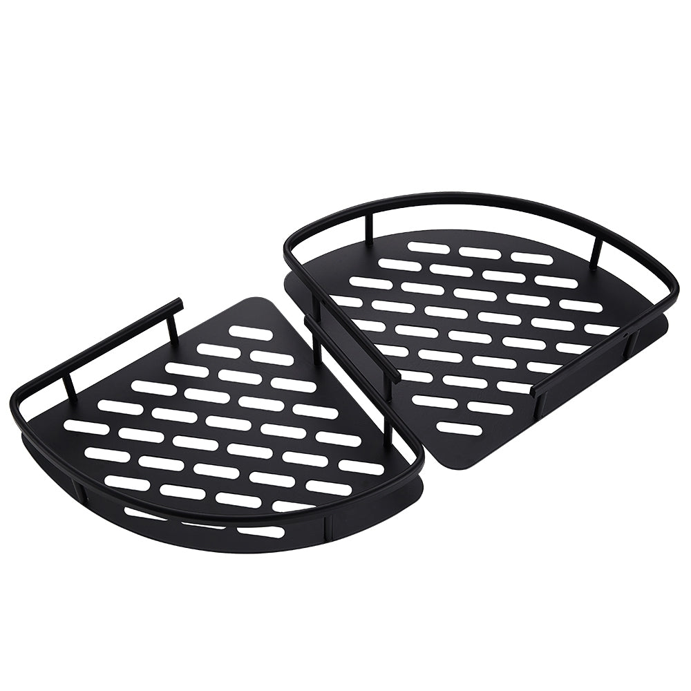 Double Layer Triangular Basket Corner Rack Bathroom Shelves