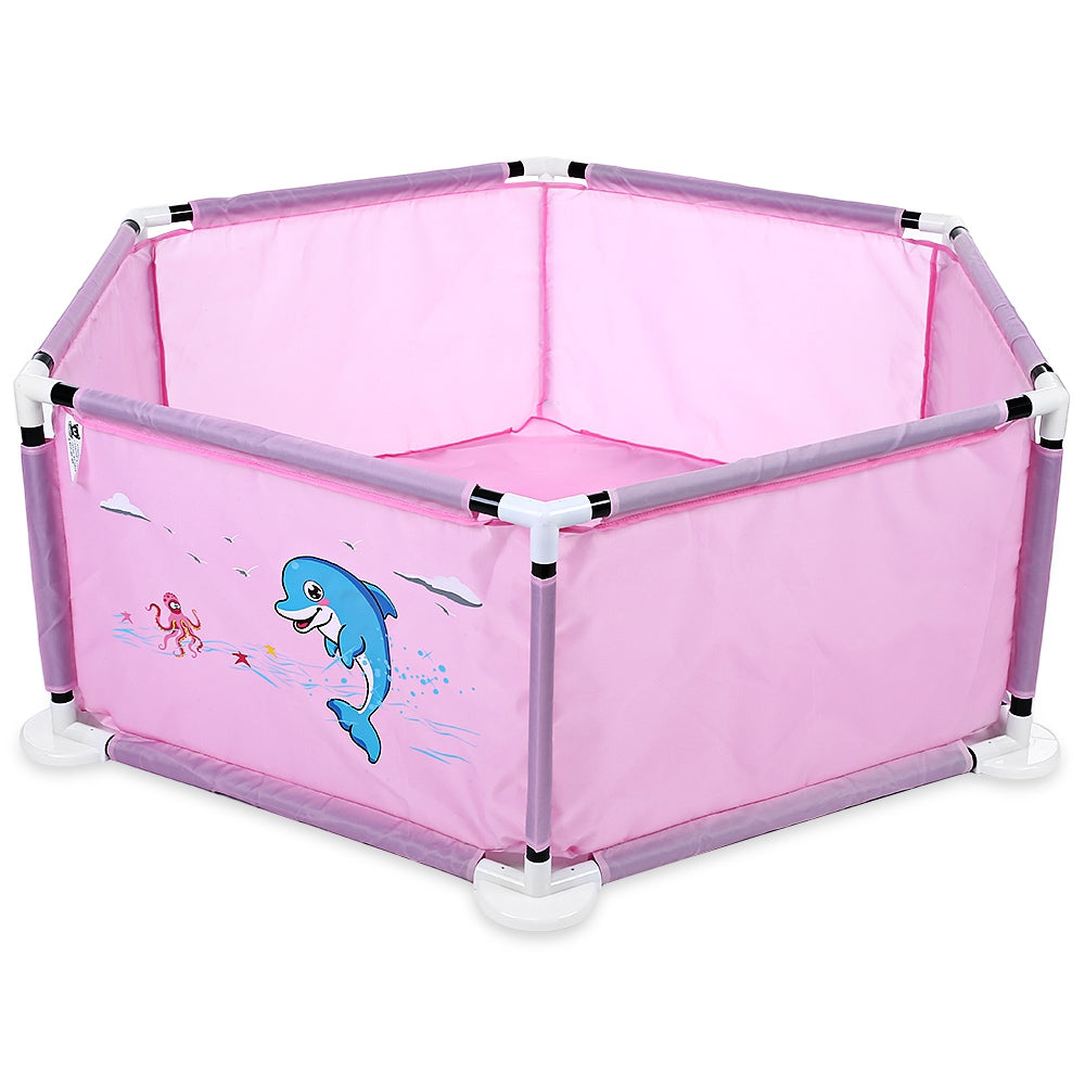 Children Portable Cartoon Dolphin Print Fence Playard Ball Pool
