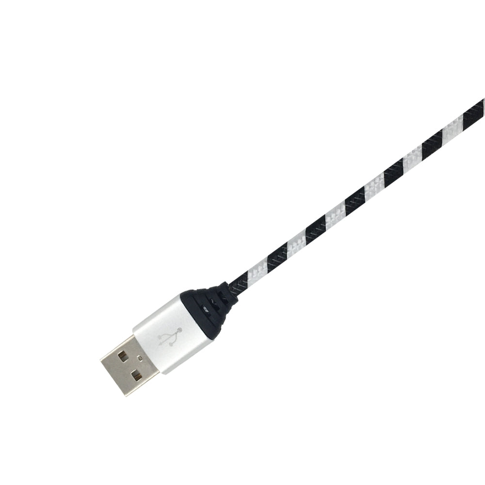 1M Nylon Braid Micro Data Charger Usb Cable for Android