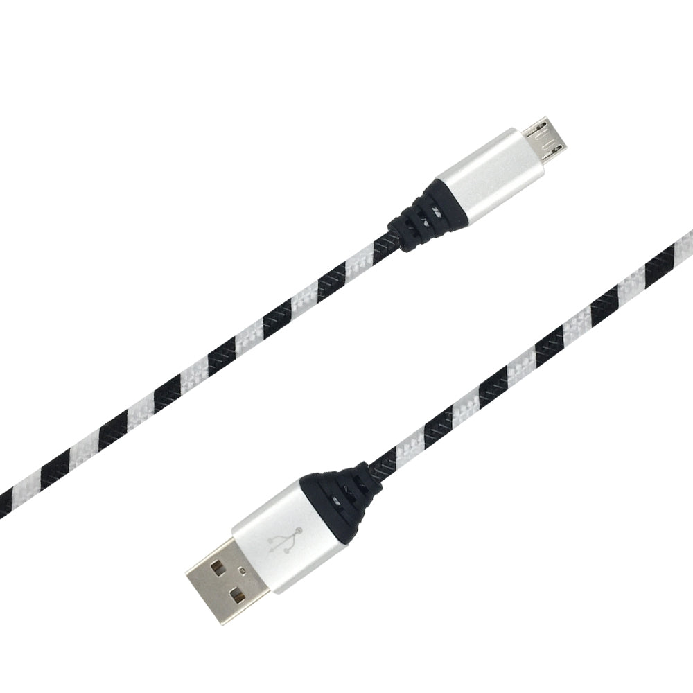 1M Nylon Braid Micro Data Charger Usb Cable for Android