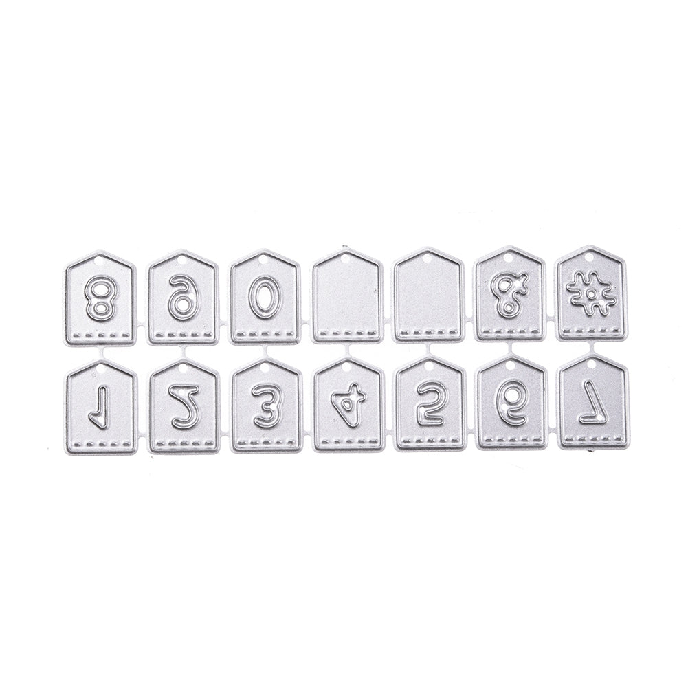 Creative Numbers Metal Stencil Mould DIY Carbon Steel Embossing Plate Cutting Die