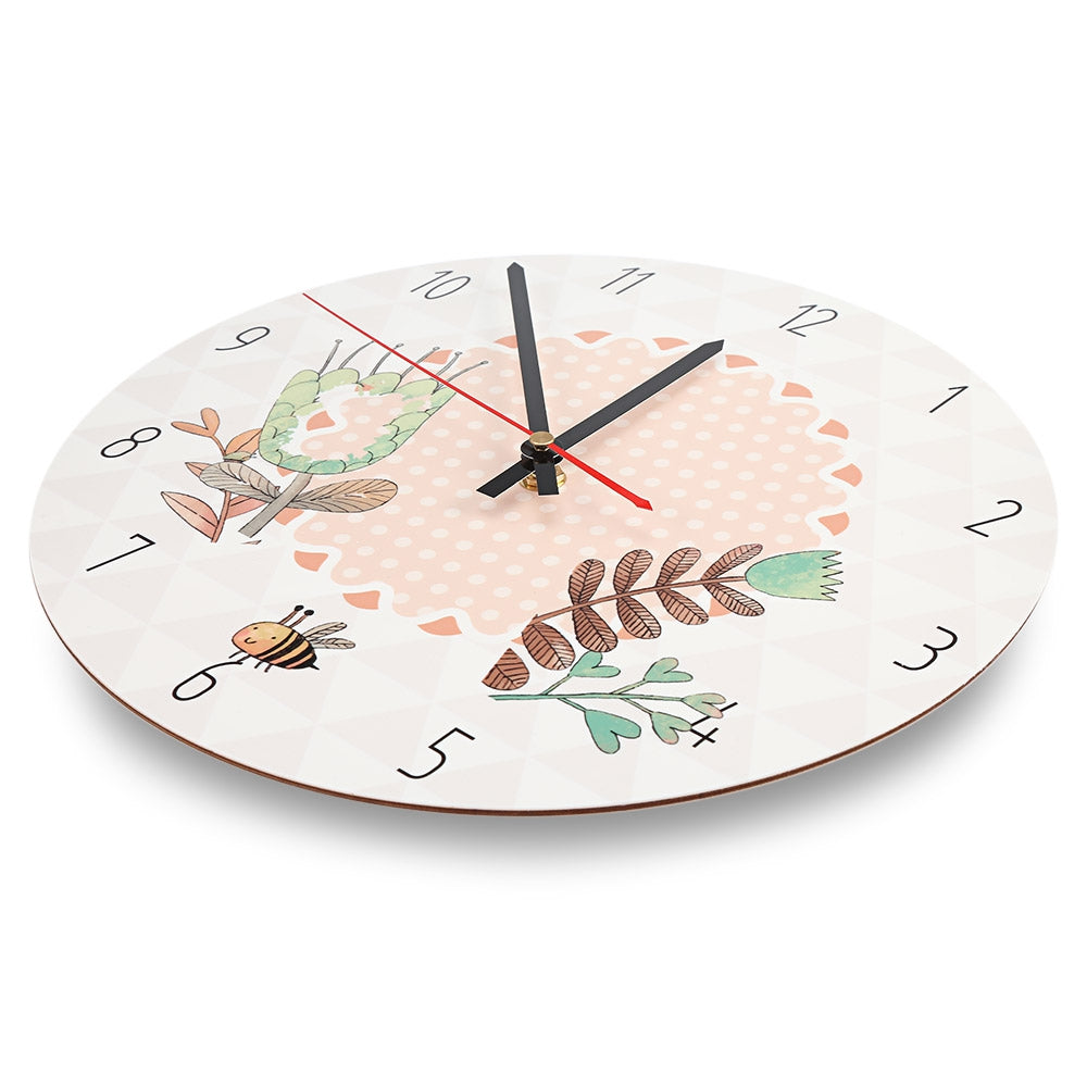 APC001c Stylish Circular Cartoon Wall Clock UV Printing