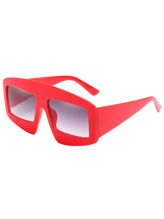 Anti Fatigue Flat Lens Oversized Sunglasses