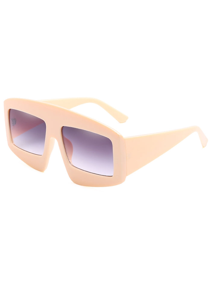 Anti Fatigue Flat Lens Oversized Sunglasses