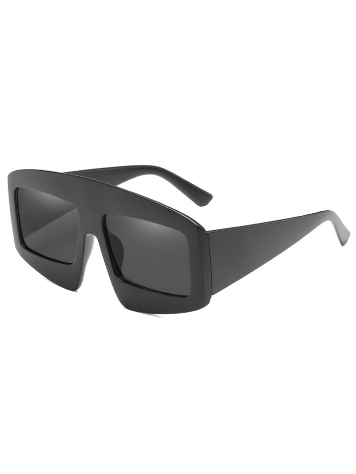 Anti Fatigue Flat Lens Oversized Sunglasses