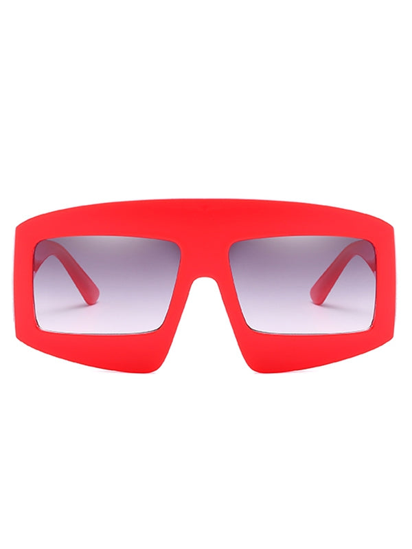 Anti Fatigue Flat Lens Oversized Sunglasses