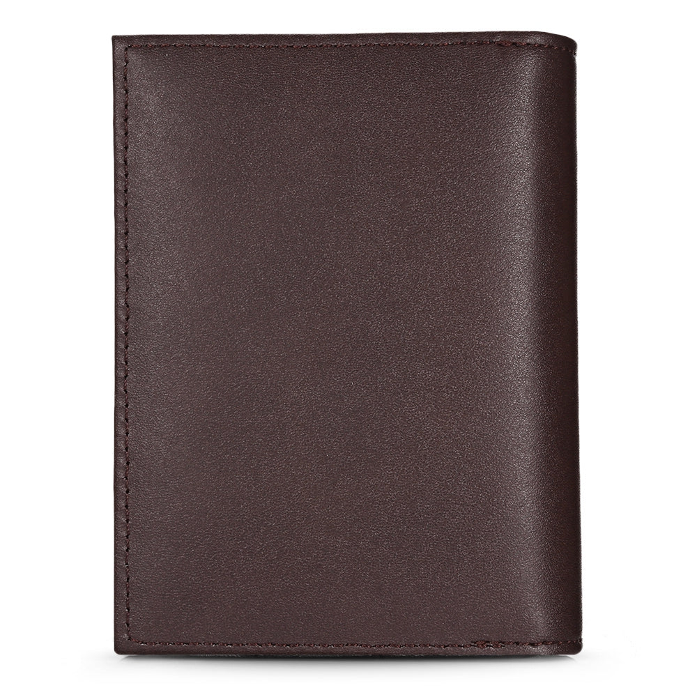 Baellerry Short Men PU Leather Male Casual Card Holder Zipper Coin Wallet