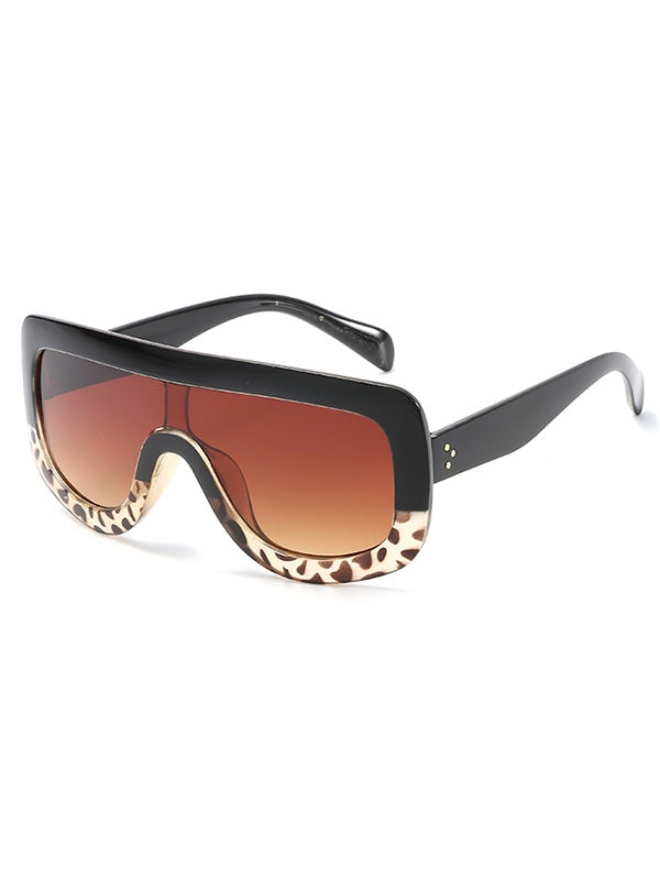 Anti UV Oversized Shield Sunglasses