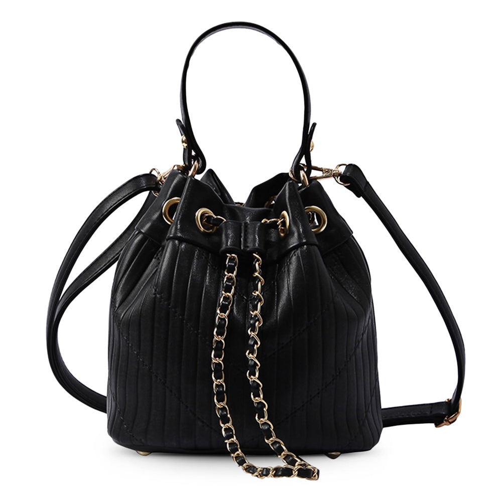 Casual Handbag Women Drawstring Bucket Shoulder Crossbody Bag