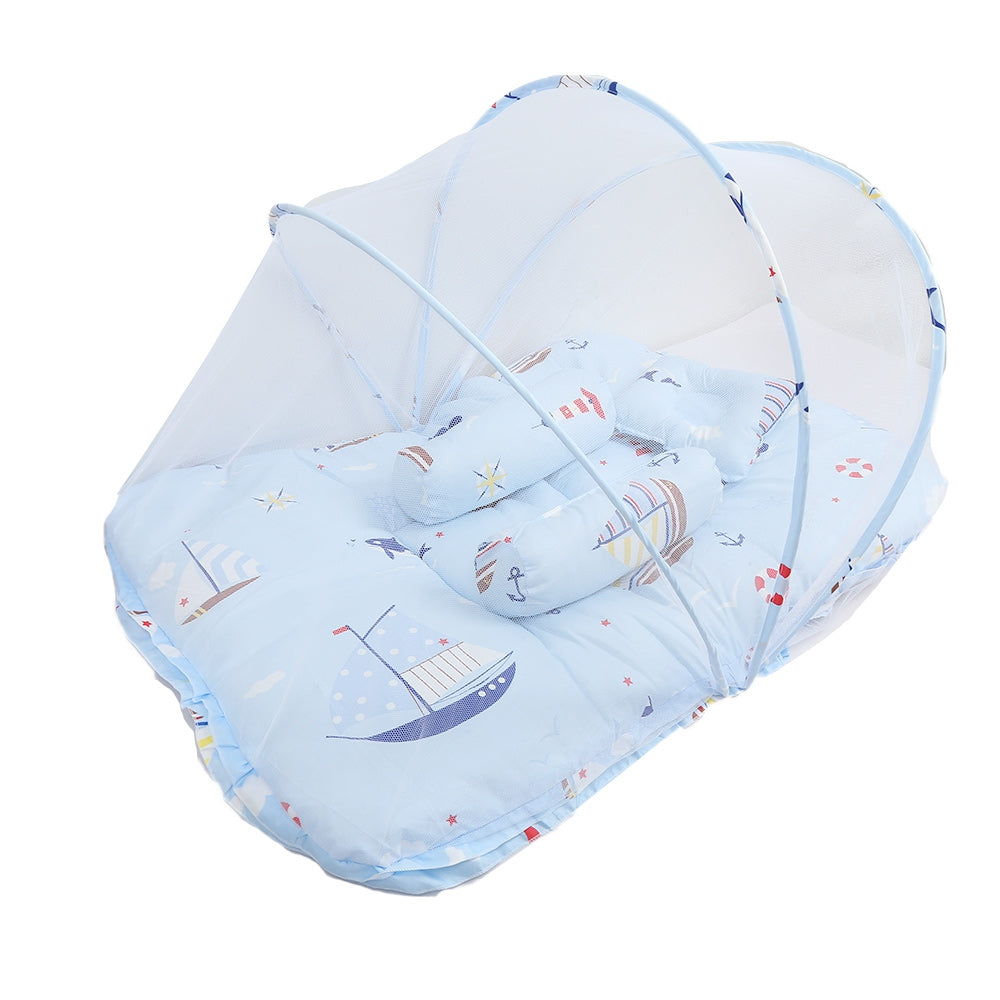 Baby Bed Mosquito Insect Net Folding Mesh Cradle with Sleeping Pillow