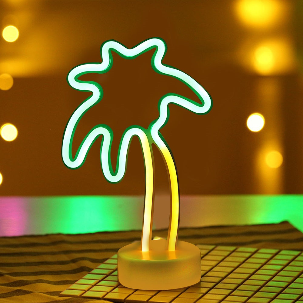 Coconut Tree Model Neon Decorative Lamp