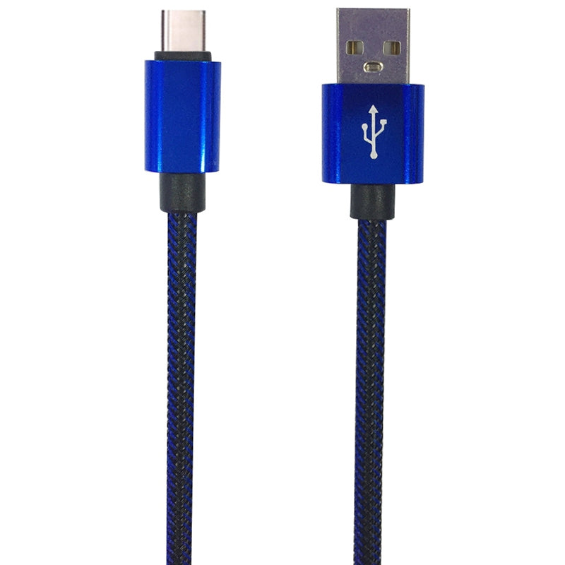 1M Nylon Braid Fast Charger Data Cable for Type-C  Devices