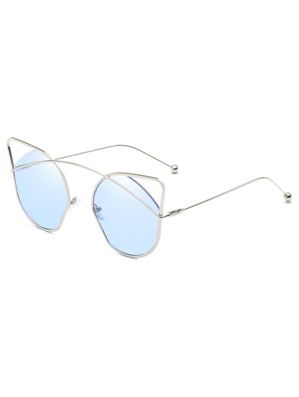Anti Fatigue Hollow Out Frame Catty Sunglasses