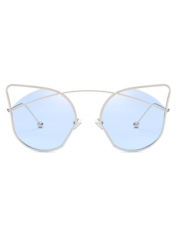 Anti Fatigue Hollow Out Frame Catty Sunglasses