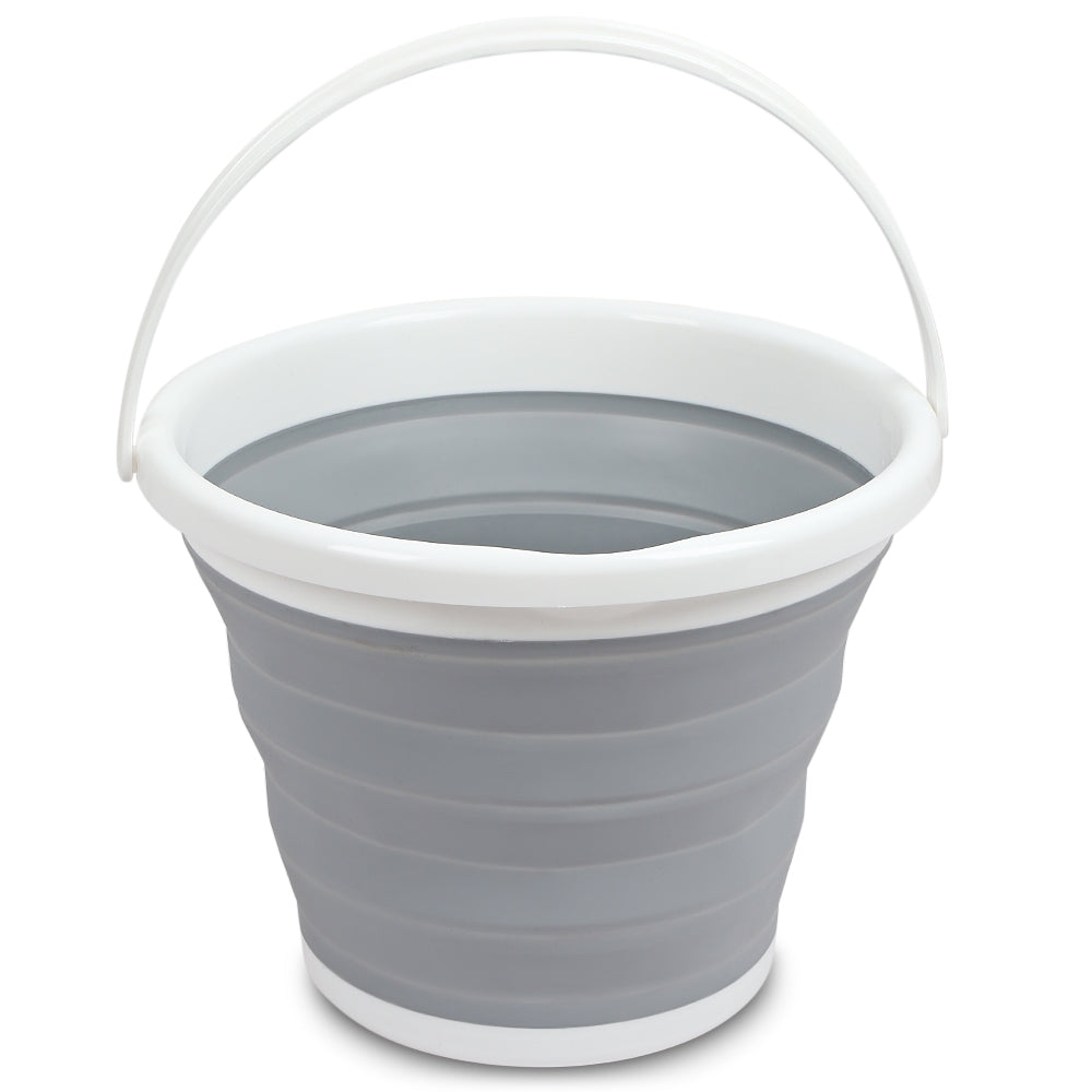 Collapsible Bucket Water Container Pop-up Space Saving Portable Pail with Handle