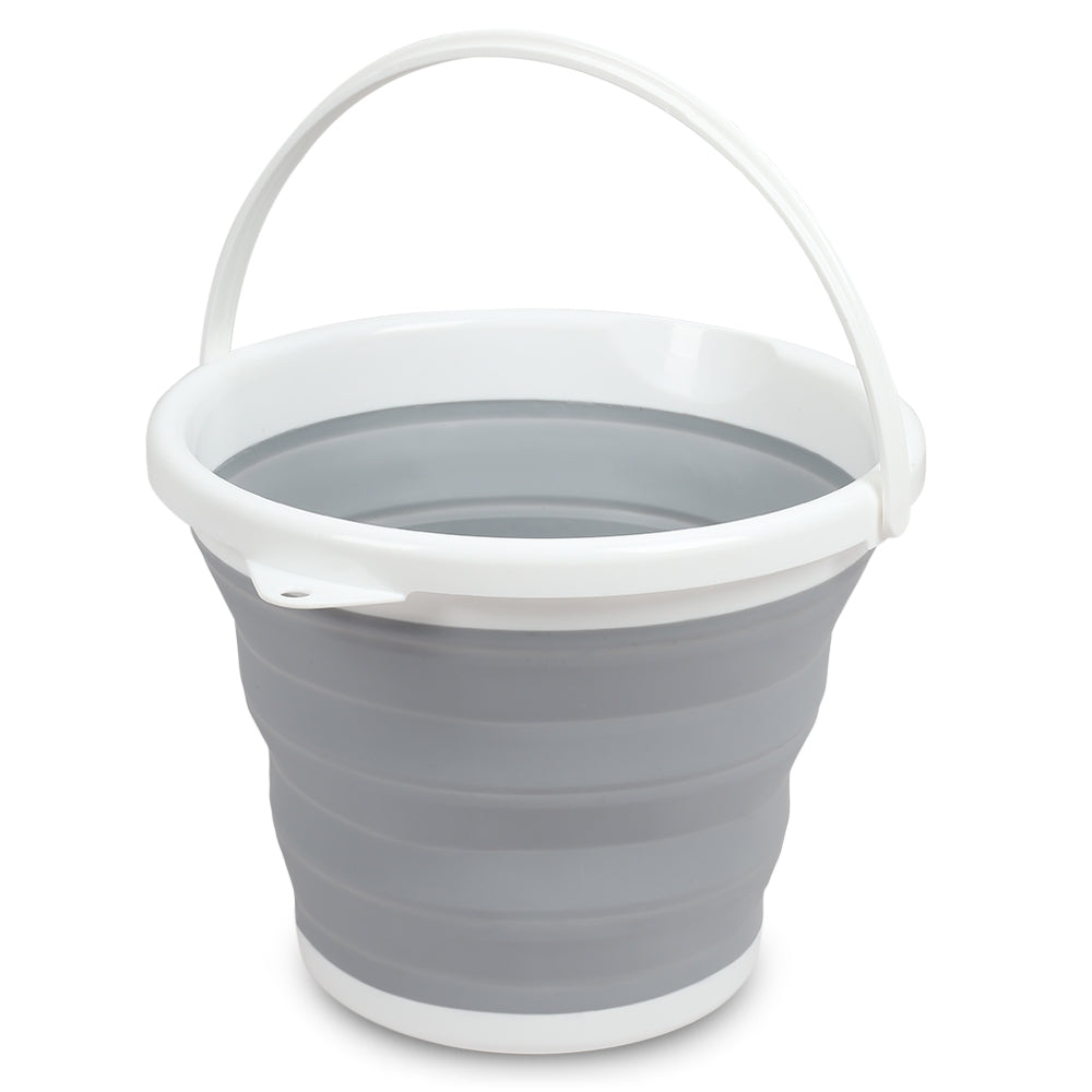 Collapsible Bucket Water Container Pop-up Space Saving Portable Pail with Handle