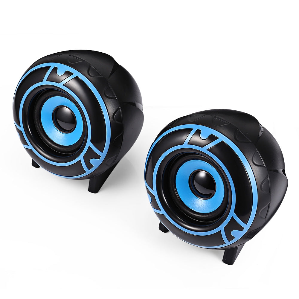 A12 2.0 Stereo Sound Wired Speaker Great Bass USB Powered for Desktop