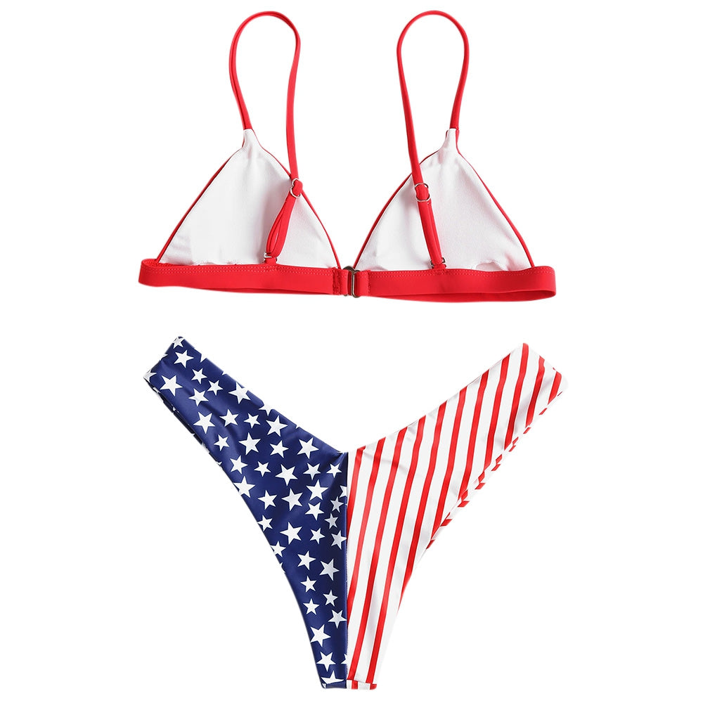 American Flag Bikini Set