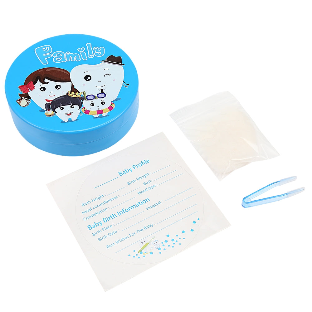 Cute Printed Baby Teeth Storage Case Deciduous Souvenir Container Box