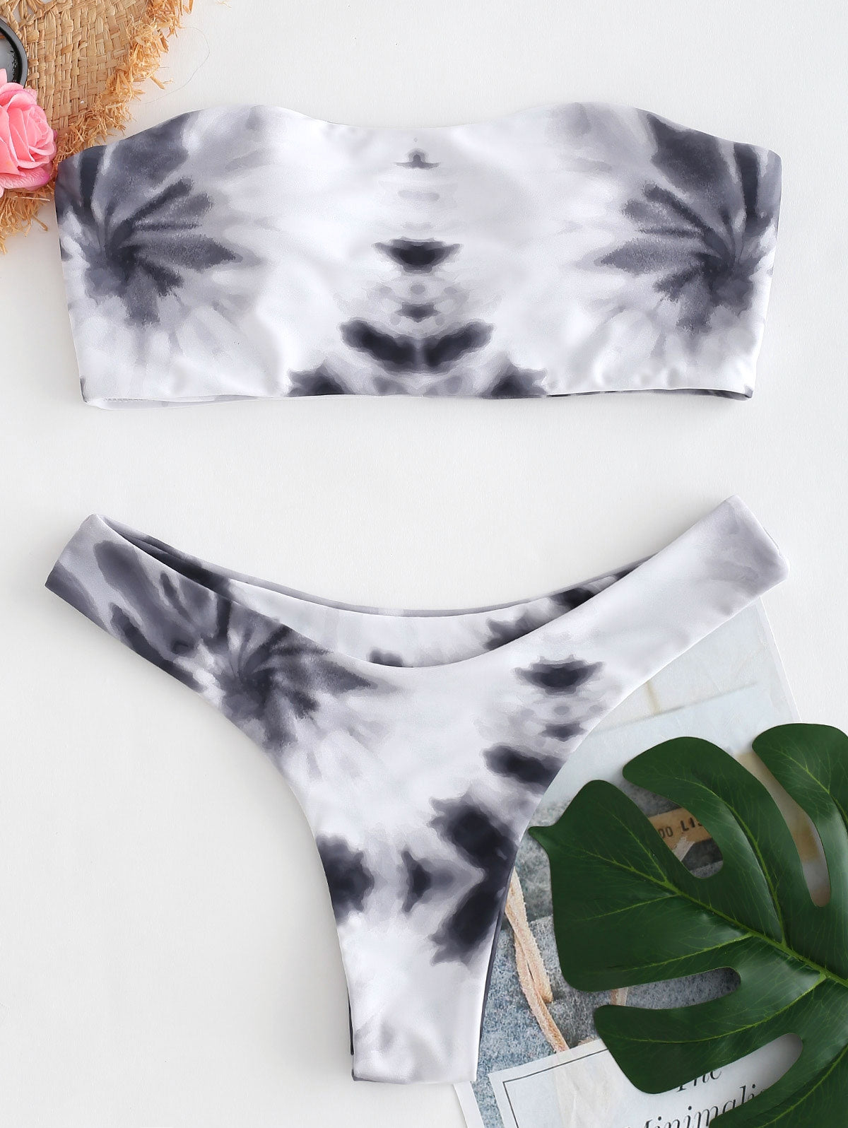 Bandeau Tie Dye Bikini Set