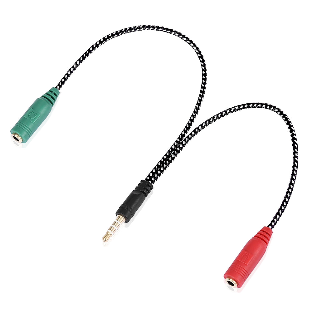 Audio Splitter Cable Earphone Headphone Audio Jack Adapter 3.5mm Male to 2 Female Audio Stereo Y...