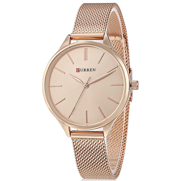 CURREN 9024A Female Quartz Casual Ultra-thin Wristwatch