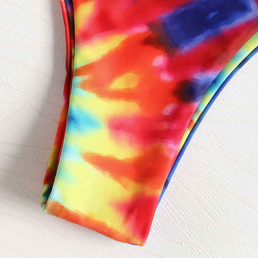 Bandeau Tie Dye Bikini Set