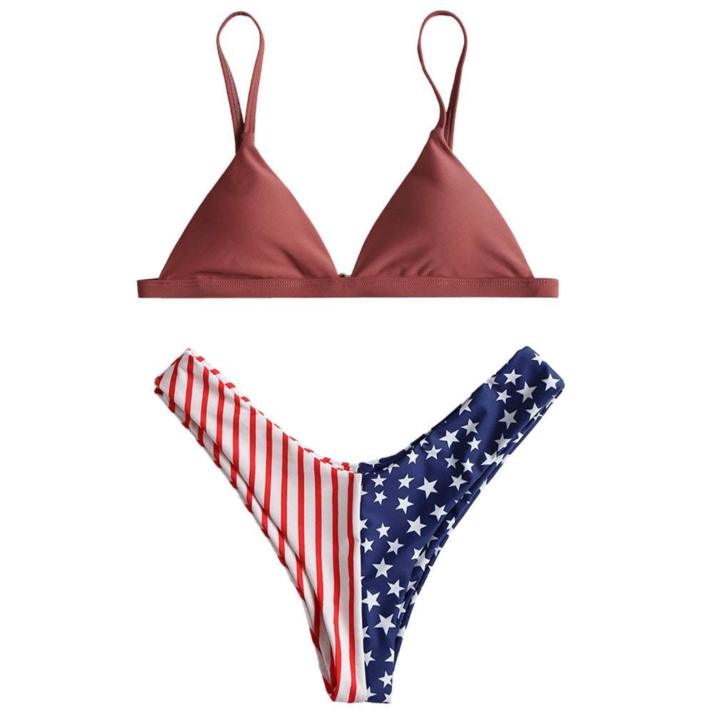 American Flag Bikini Set