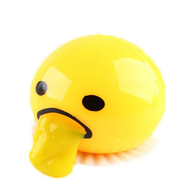 Cute Yellow Round Sucking Vomiting Lazy Egg Yolk Vent Stress