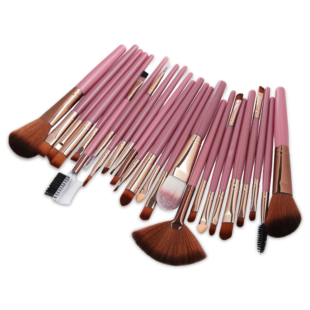 25pcs Makeup Brushes Foundation Power Blush Eye Shadow Eyebrow Lip Beauty Tool