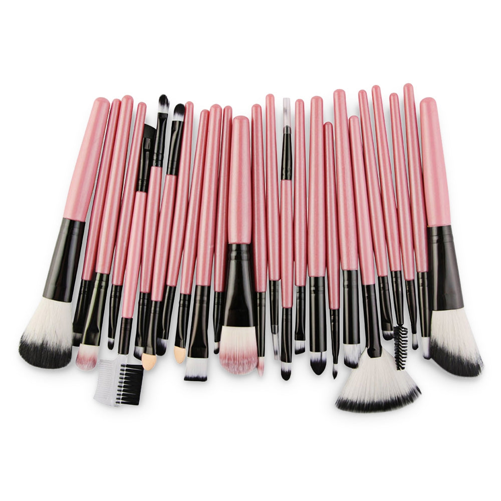 25Pcs Multifunctional High Quality Fiber Makeup Brushes Set
