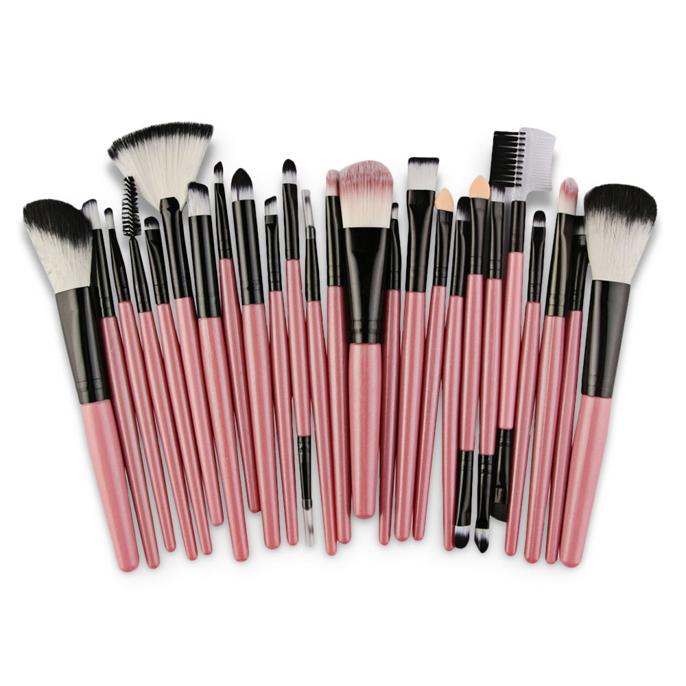 25Pcs Multifunctional High Quality Fiber Makeup Brushes Set