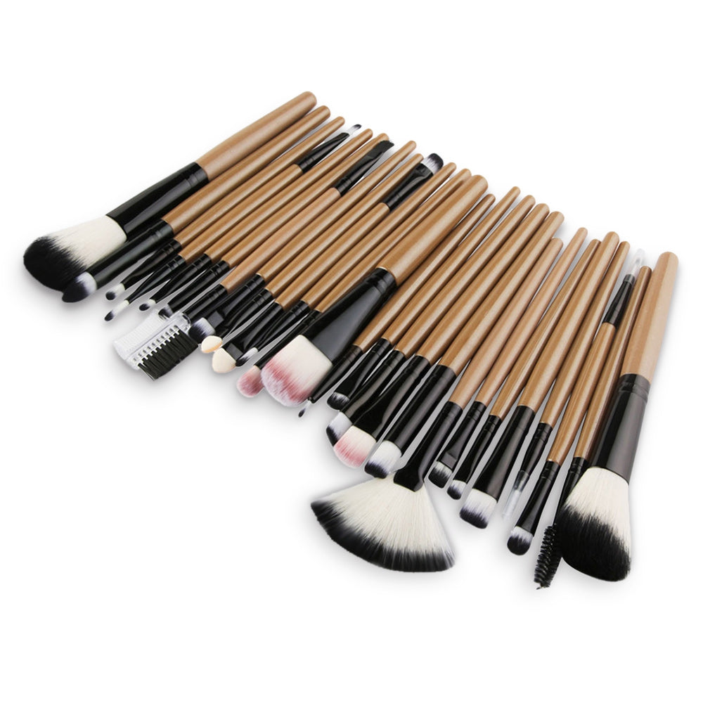 25Pcs Multifunctional High Quality Fiber Makeup Brushes Set