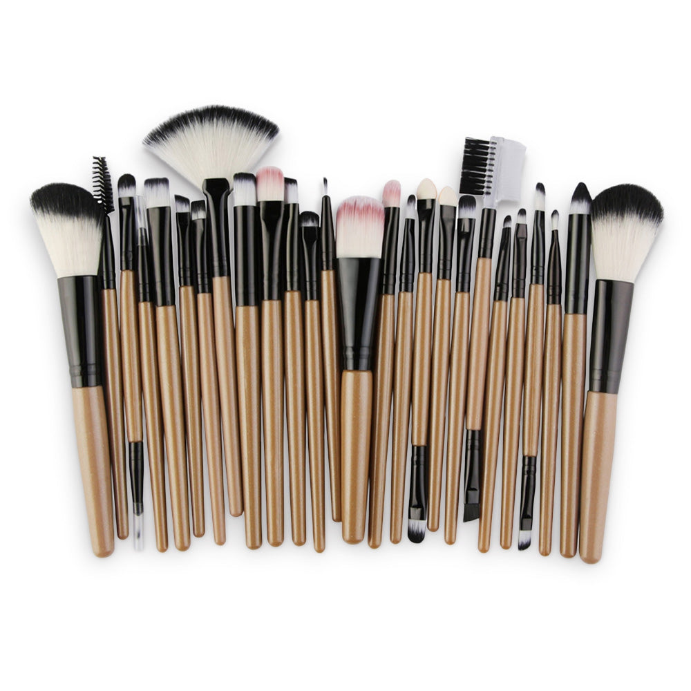 25Pcs Multifunctional High Quality Fiber Makeup Brushes Set