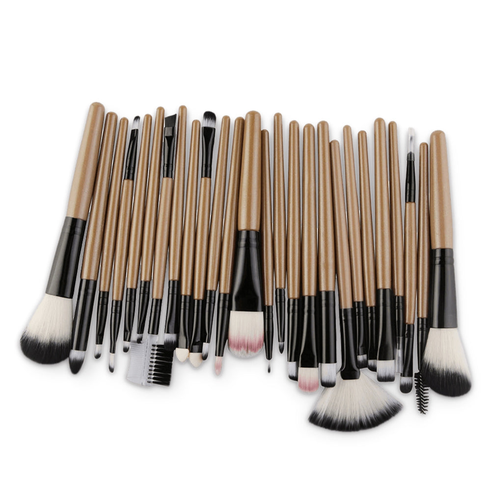 25Pcs Multifunctional High Quality Fiber Makeup Brushes Set