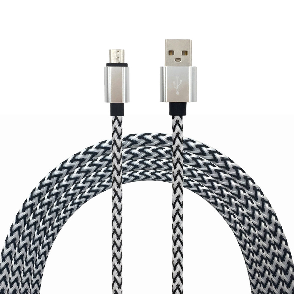 1METER Nylon Micro USB Cable Output 2.0A Fast Charge Wire