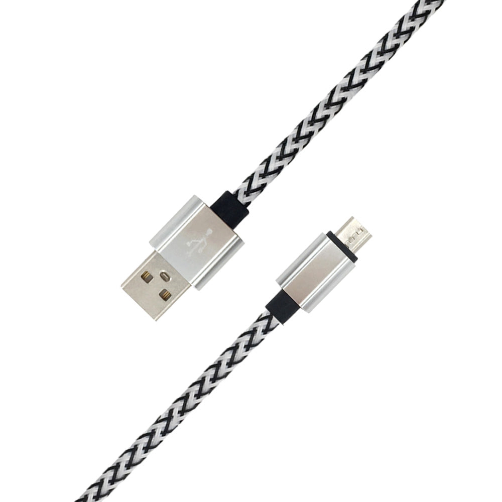 1METER Nylon Micro USB Cable Output 2.0A Fast Charge Wire