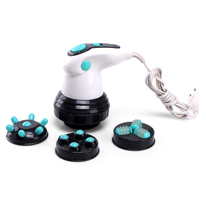 AH - 202 Electric Handheld Massager Push Fat Massage Machine with 4 Replaceable Heads