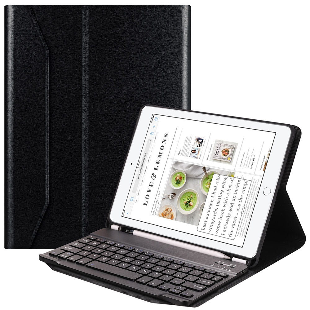 1030E Smart Bluetooth Keyboard Case Cover with Auto Wake / Sleep Function for iPad Air 1 / Air 2...