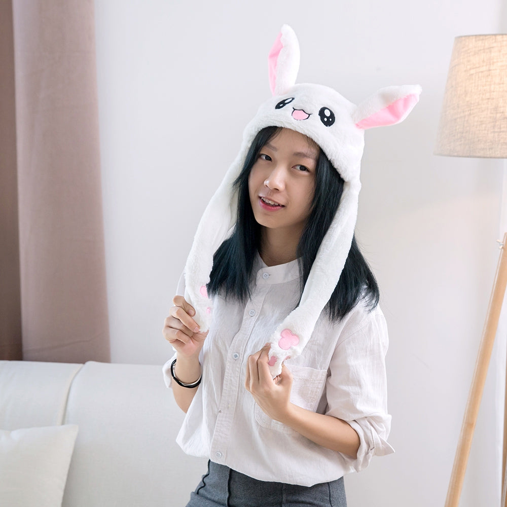 Cute Funny Rabbit Hat with Moving Ears