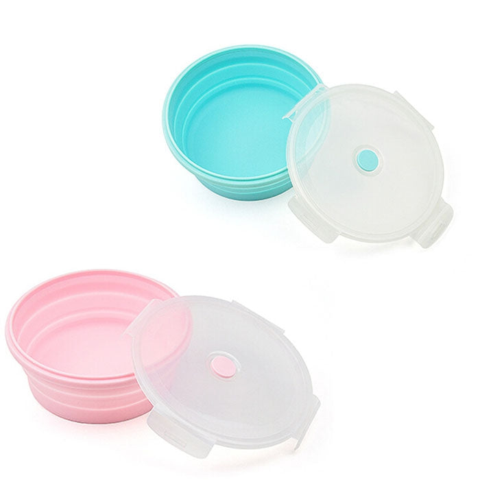 Creative Portable Folding Storage Food Container with Lid 4PCS / Set